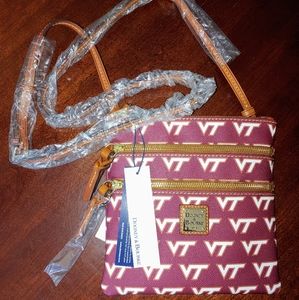 Dooney & Bourke Virginia Tech Triple-Zip Crossbody